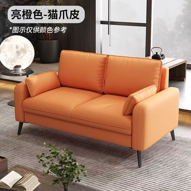 Double small apartment sofa, living room, apartment for rent, clothing store, beauty salon, office, lounge area, fabric sofa
