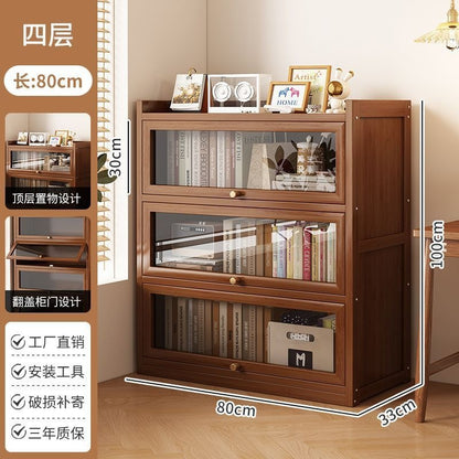 Nanzhu Bookshelf, Floor-standing Storage Rack, Bookcase, Home Living Room Simple Student Storage Cabinet, Storage Cabinet