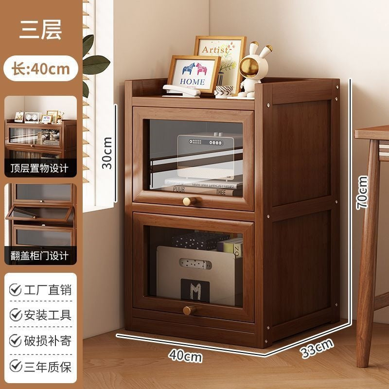 Nanzhu Bookshelf, Floor-standing Storage Rack, Bookcase, Home Living Room Simple Student Storage Cabinet, Storage Cabinet