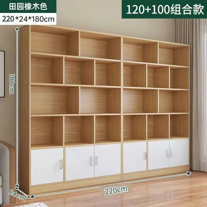 Home floor-standing bookshelf living room storage open storage cabinet office document freely combined cubital cabinet