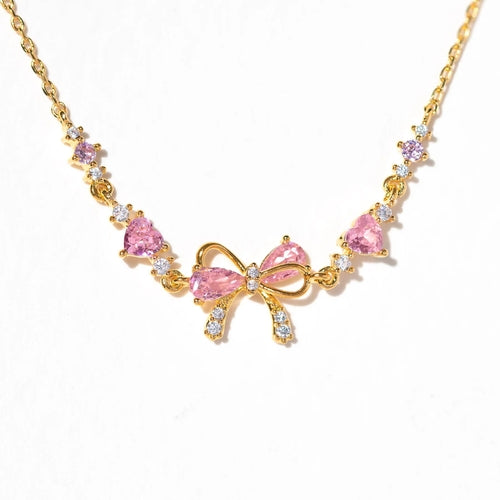 Rose Sand Brier love bow bracelet for women, featuring a delicate bow design on a stylish jewelry piece.