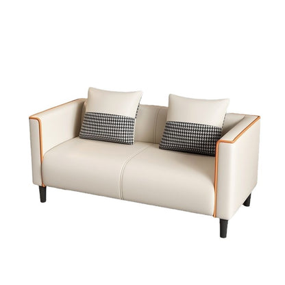 New living room sofa, minimalist modern tech fabric sofa, beauty salon rental small unit cat paw leather sofa