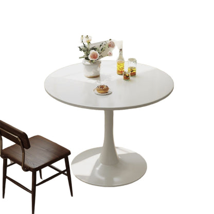 Vintage-style small round table, Nordic living room, small coffee table, small apartment balcony, European-style tulip round negotiation table