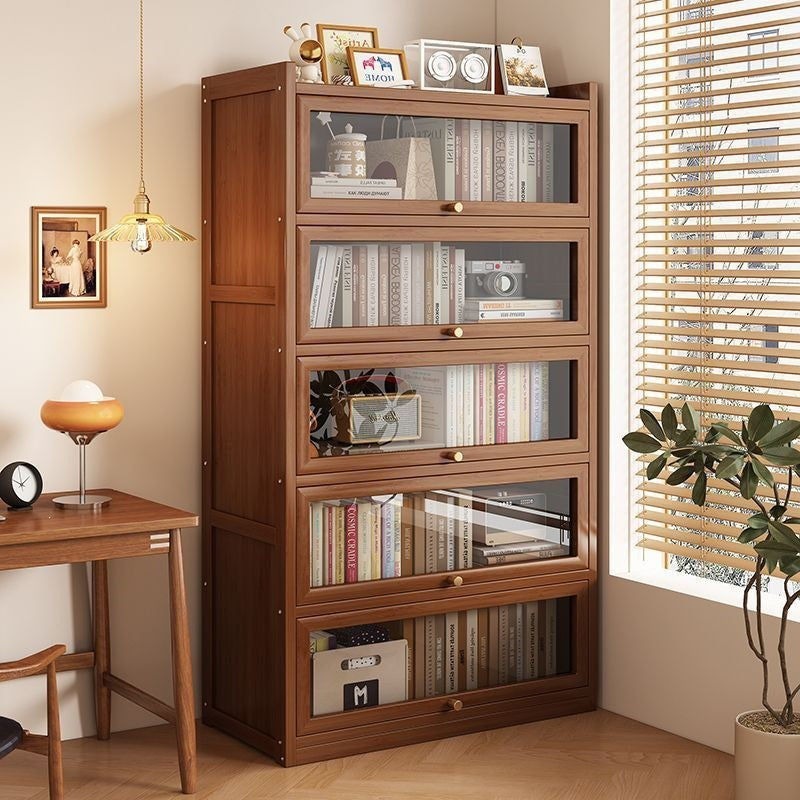 Nanzhu Bookshelf, Floor-standing Storage Rack, Bookcase, Home Living Room Simple Student Storage Cabinet, Storage Cabinet