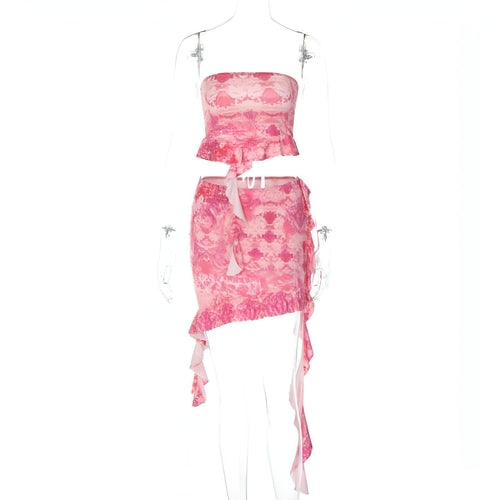 Casual Carmine Juneberry skirt for women, stylish French suit skirt with a relaxed fit and versatile design.