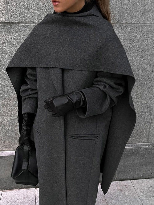 Carmine Juneberry Urban Drape Wool Coat, 25 Edition, stylish jacket with a tailored fit and classic design for cold weather.