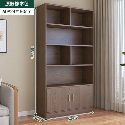 Home floor-standing bookshelf living room storage open storage cabinet office document freely combined cubital cabinet