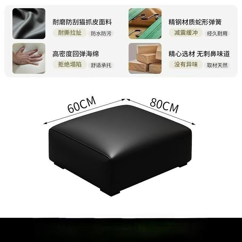 Daheiniu sofa living room sofa, light luxury modern minimalist sofa, cat-flawed leather sofa, living room office sofa