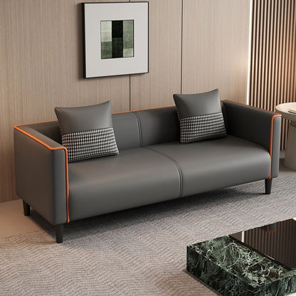 New living room sofa, minimalist modern tech fabric sofa, beauty salon rental small unit cat paw leather sofa