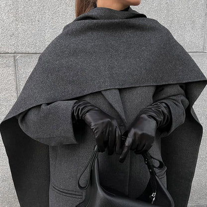 Carmine Juneberry Urban Drape Wool Coat in 25 Edition, stylish jacket with a tailored fit and classic design for cold weather.