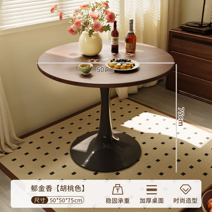 Light luxury modern negotiation table and chair combination, café, milk tea shop, reception round table, home internet-famous minimalist dining table