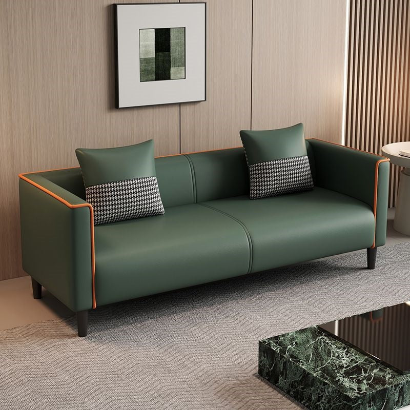 New living room sofa, minimalist modern tech fabric sofa, beauty salon rental small unit cat paw leather sofa