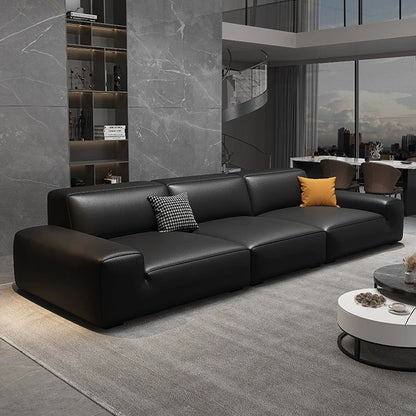Daheiniu sofa living room sofa, light luxury modern minimalist sofa, cat-flawed leather sofa, living room office sofa