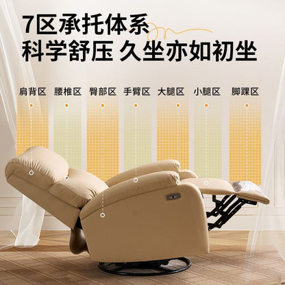 Space capsule sofa chair, bedroom, balcony rockable, and rotating single sofa, 2026 new electric reclining nail sofa