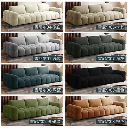2026 New Living Room Chenille Light Luxury Minimalist Small Apartment Cream-Style Small Sofa Living Room Fabric Sofa