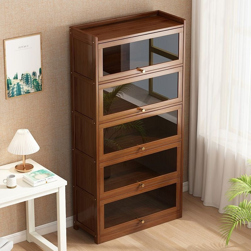Nanzhu Bookshelf, Floor-standing Storage Rack, Bookcase, Home Living Room Simple Student Storage Cabinet, Storage Cabinet