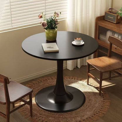 Vintage-style small round table, Nordic living room, small coffee table, small apartment balcony, European-style tulip round negotiation table