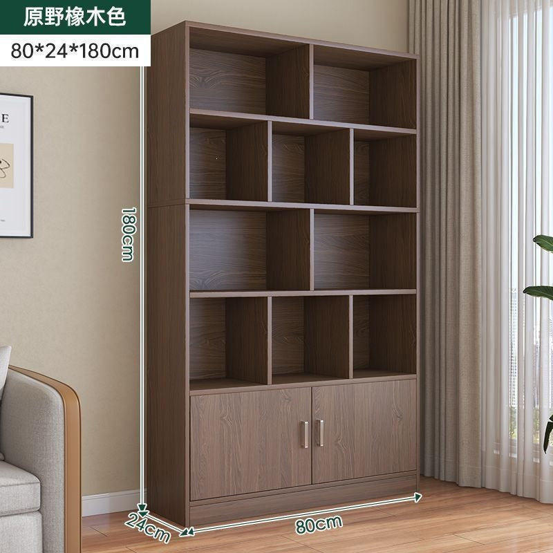 Home floor-standing bookshelf living room storage open storage cabinet office document freely combined cubital cabinet