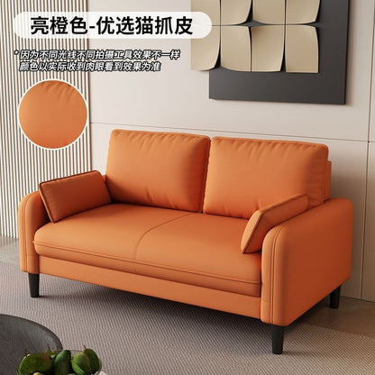 Double small apartment sofa, living room, apartment for rent, clothing store, beauty salon, office, lounge area, fabric sofa