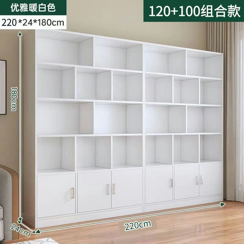 Home floor-standing bookshelf living room storage open storage cabinet office document freely combined cubital cabinet