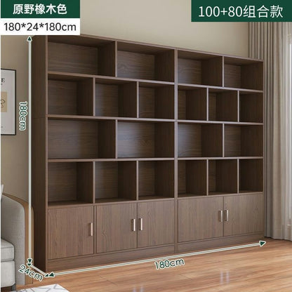 Home floor-standing bookshelf living room storage open storage cabinet office document freely combined cubital cabinet