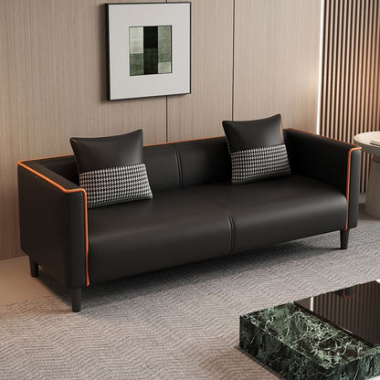 New living room sofa, minimalist modern tech fabric sofa, beauty salon rental small unit cat paw leather sofa