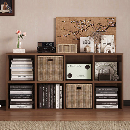 Carefully selected simple bookshelf low cabinet, small apartment living room, large capacity floor-standing INS style long strip storage cabinet against the wall and balcony