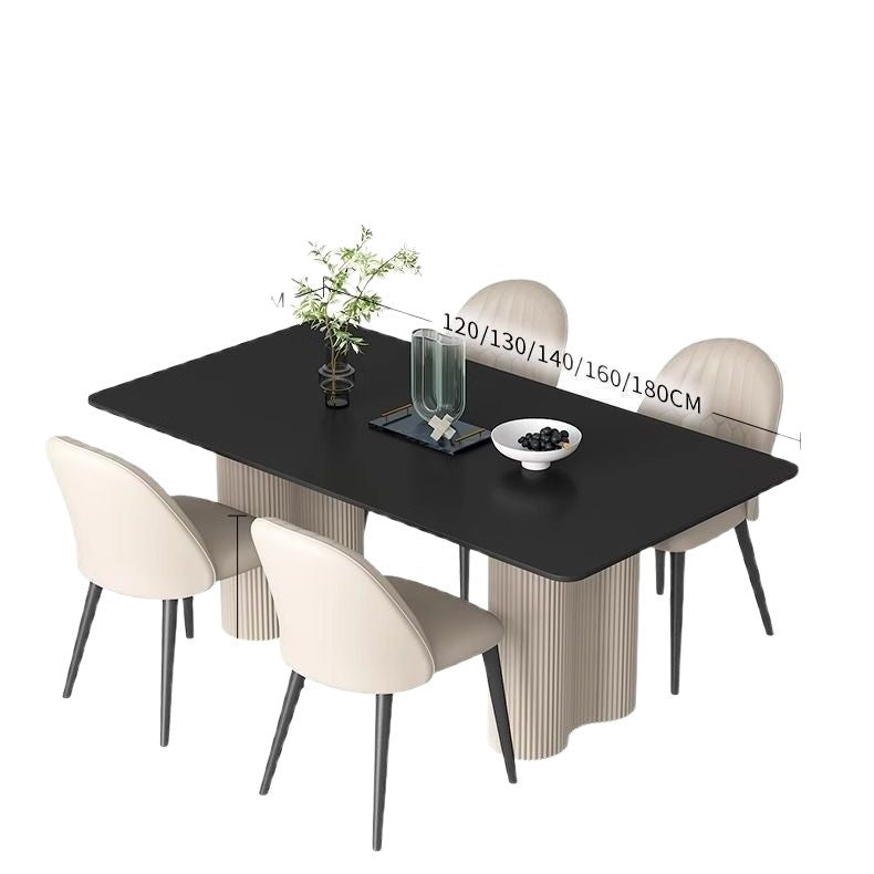 Coffee table, home dining table chair, stone plate dining table rack, table legs, stainless steel living room table, light luxury dining table and chairs