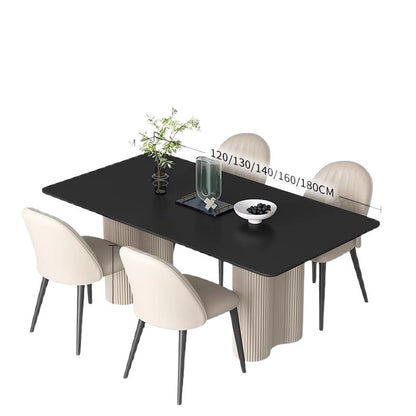 Coffee table, home dining table chair, stone plate dining table rack, table legs, stainless steel living room table, light luxury dining table and chairs