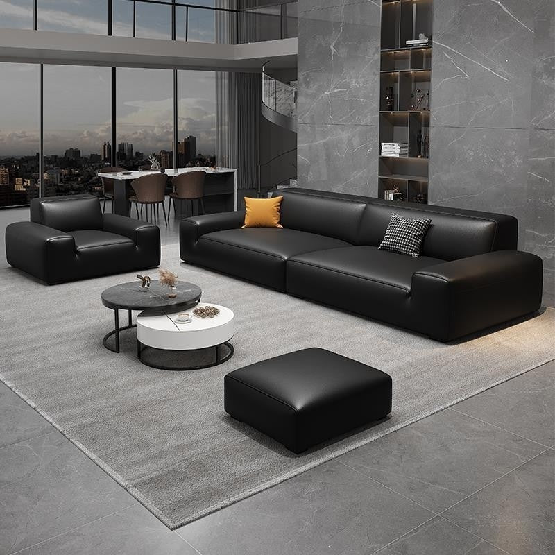 Daheiniu sofa living room sofa, light luxury modern minimalist sofa, cat-flawed leather sofa, living room office sofa