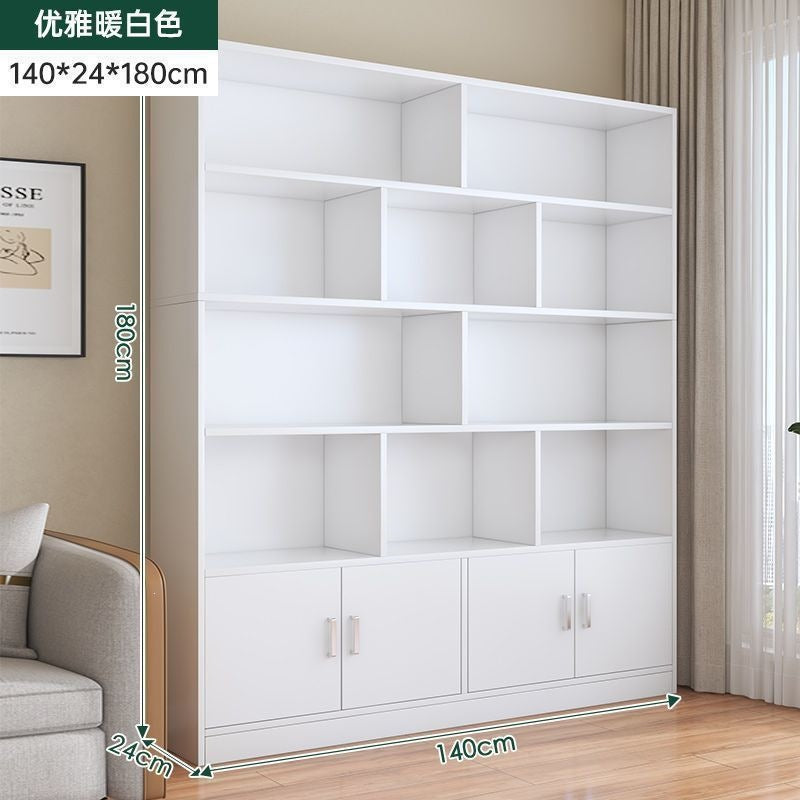 Home floor-standing bookshelf living room storage open storage cabinet office document freely combined cubital cabinet