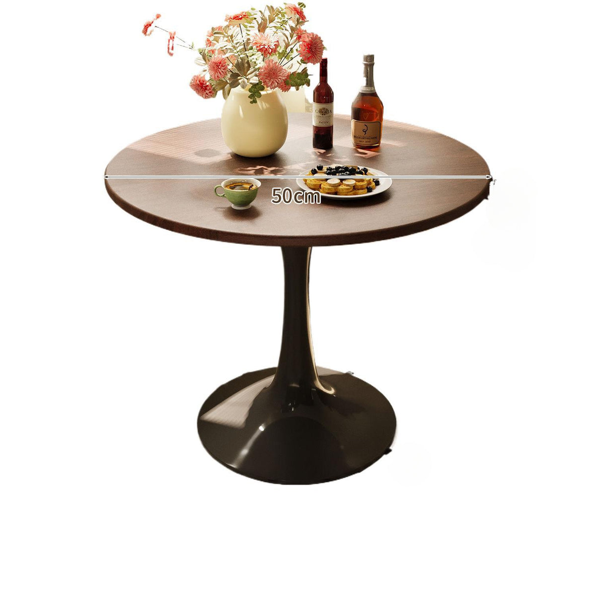 Light luxury modern negotiation table and chair combination, café, milk tea shop, reception round table, home internet-famous minimalist dining table
