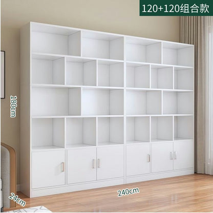 Home floor-standing bookshelf living room storage open storage cabinet office document freely combined cubital cabinet