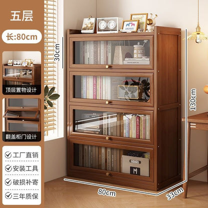 Nanzhu Bookshelf, Floor-standing Storage Rack, Bookcase, Home Living Room Simple Student Storage Cabinet, Storage Cabinet