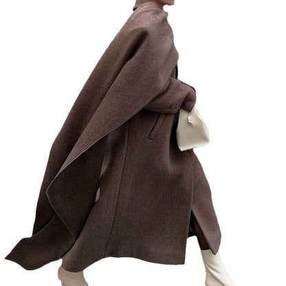 Carmine Juneberry Urban Drape Wool Coat, 25 Edition, stylish jacket with a tailored fit and classic wool fabric in a neutral color.