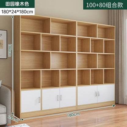 Home floor-standing bookshelf living room storage open storage cabinet office document freely combined cubital cabinet