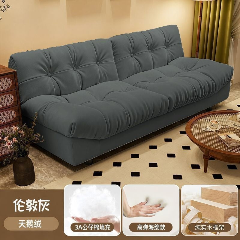 Yunduo sofa small apartment for home use, two-person internet-famous fully renovated rental apartment, straight row 2026 fabric sofa living room