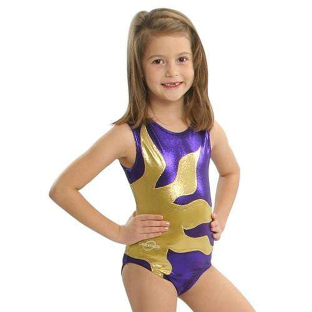 Obersee Girls Gymnastics Leotard by Orchid Eros, one-piece athletic kid&