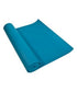 Alabaster OMSutra Studio Yoga Mat 6mm Deluxe in sky blue, textured surface ideal for yoga and fitness workouts.