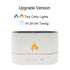 Yellow Pandora essential oil diffuser with flaming effect, adjustable timer, and mist output, designed for aromatic relaxation.