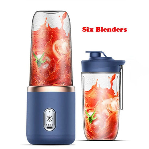Yellow Pandora twin gear portable juice blender for kitchen use, showcasing its compact design and stainless steel blending components.