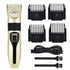 Yellow Pandora pet hair clipper set for grooming pets, featuring professional blades and ergonomic design for easy trimming.