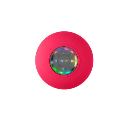 Mini waterproof RGB Bluetooth speaker by Yellow Pandora, showing colorful LED lighting and compact design for portable audio.