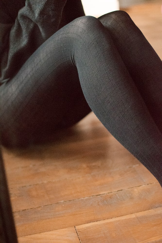 Warm wool winter tights from Silver Daedalus, featuring cozy merino wool for comfort and insulation.