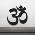 Canis Minor metal wall art featuring the Om symbol, decorative home and garden wall decor with intricate design.