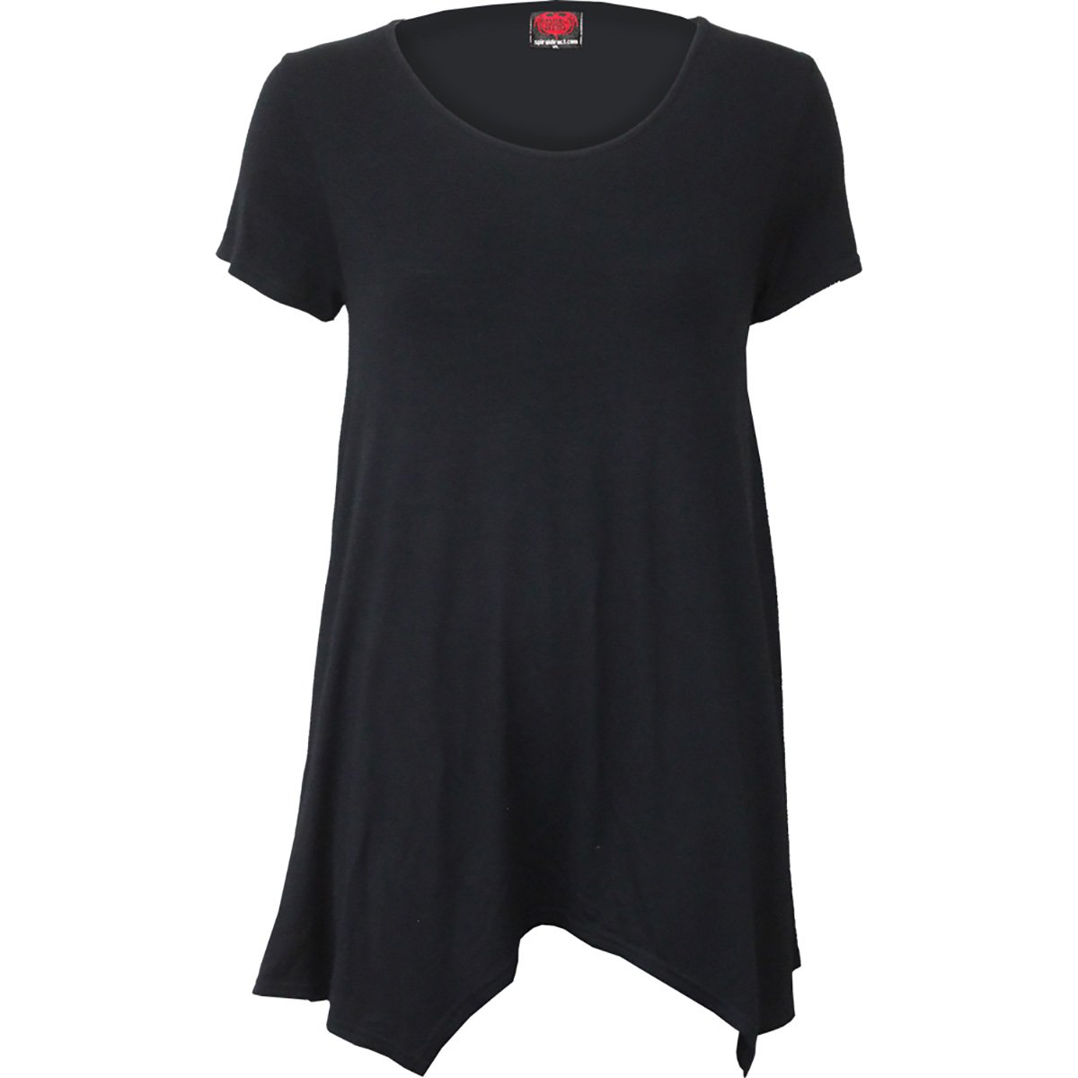 Black Jasper urban fashion smock tunic casual top T-shirt with relaxed fit and stylish design, perfect for everyday wear.