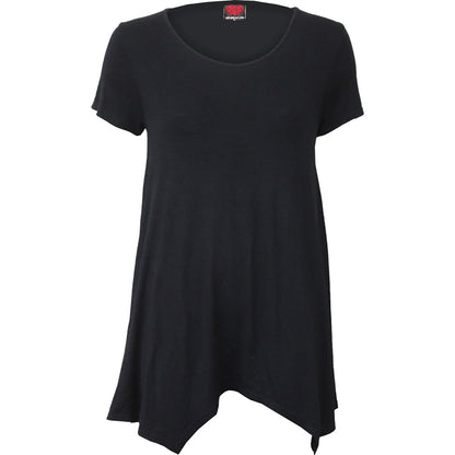 Black Jasper urban fashion smock tunic casual top T-shirt with relaxed fit and stylish design, perfect for everyday wear.