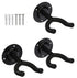 Set of three Violet Rose 5-core guitar wall hangers displaying guitars on wall hooks in a home music room.
