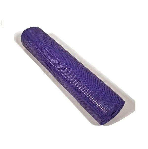Alabaster OMSutra Studio Yoga Mat 6mm Deluxe in purple, textured surface for comfortable indoor yoga practice.