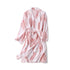 Pink City block-printed robe by Ivory Meleager, soft pink maternity and nursing robe with traditional design details.